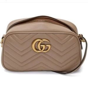 Designer inspired Marmont Metalassé Camera Bag